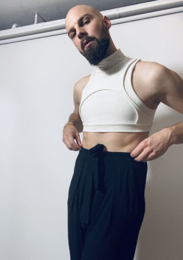 harness crop top