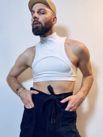 harness crop top