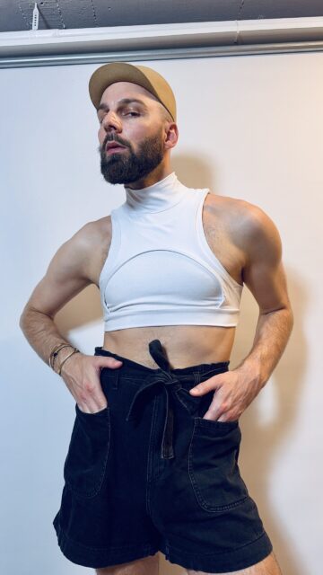 harness crop top